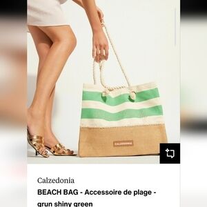 NWOT Calzedonia beach bag "Beach Therapy "